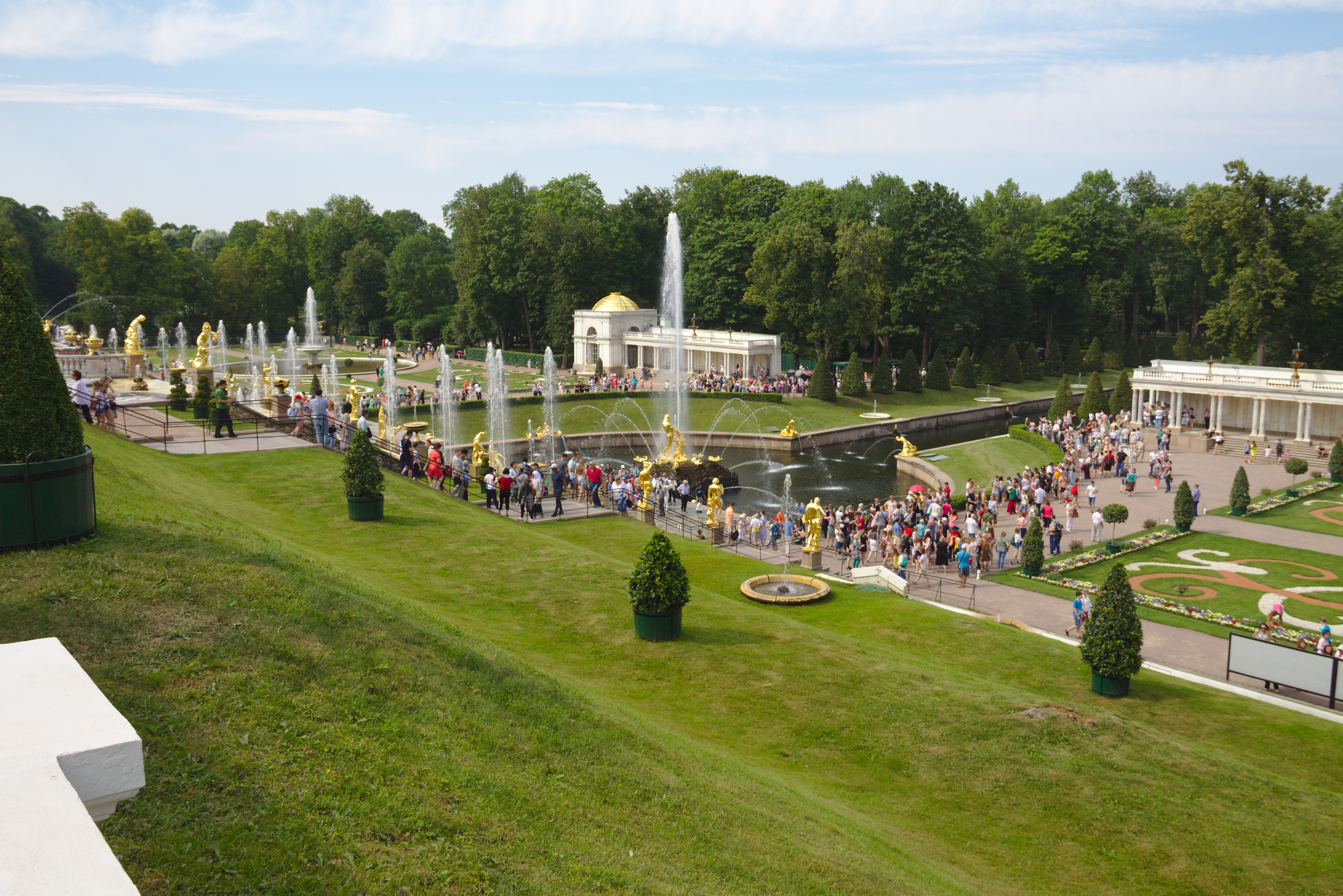 Лабиринт в петергофе в нижнем парке фото