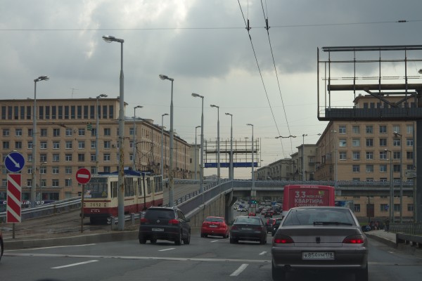 Трамвайная эстакада Володарского моста